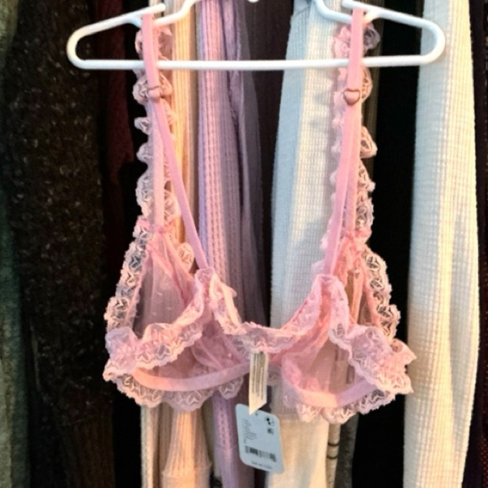 FREE PEOPLE Heart To Heart Bralette / Pink Rose NWT - Picture 11 of 13